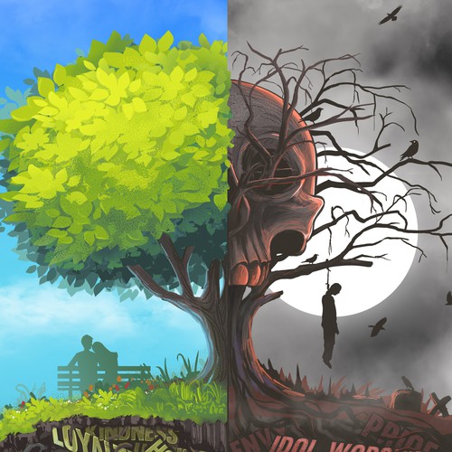 Church design with the title 'Good and Bad'