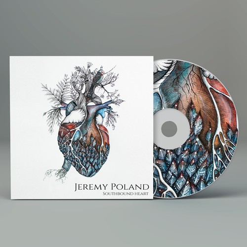 Album art design with the title 'Album cover design'