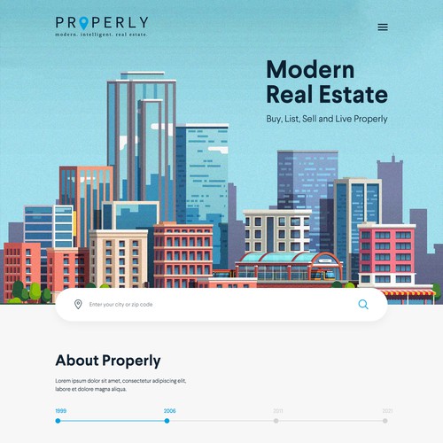 Real estate website with the title 'Real Estate Website'