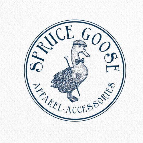 Vintage design with the title 'Spruce goose'