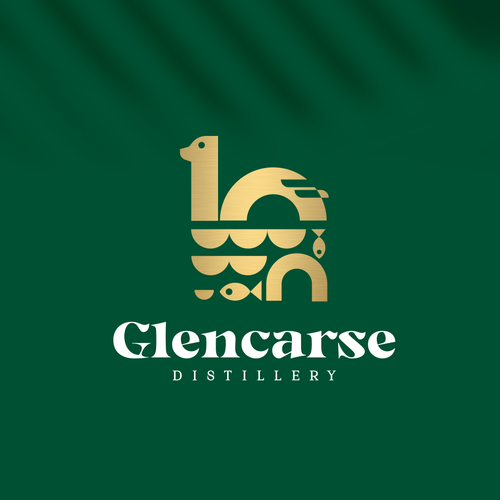 Distillery logo with the title 'GLENCARSE'