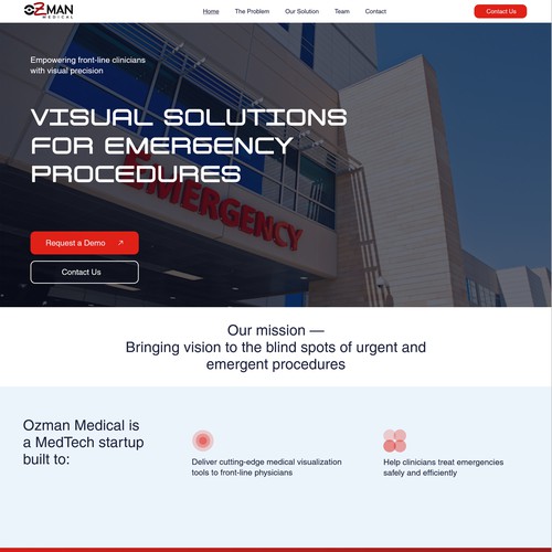 Design with the title 'Osman Landing Page Design'