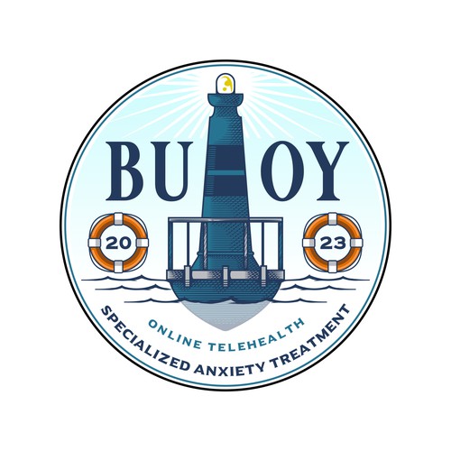 Hatching design with the title 'Bu-oy'