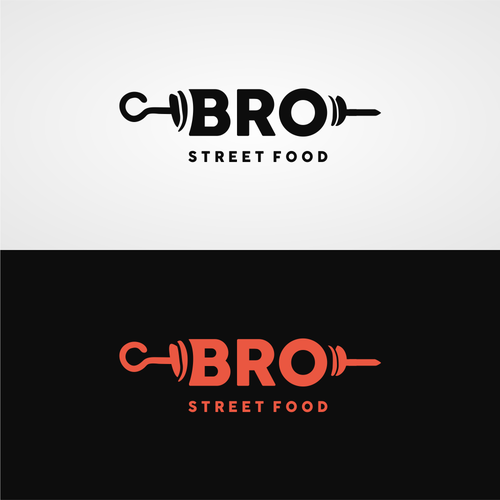 Street food logo with the title 'BRO Street Food'