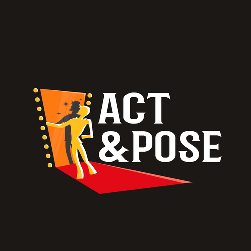 Tv show logo with the title 'man on pose'