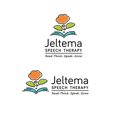 Learning center logo with the title 'Jeltema Speech Therapy'