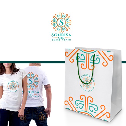 Round logo with the title 'Sonisa Logo design'