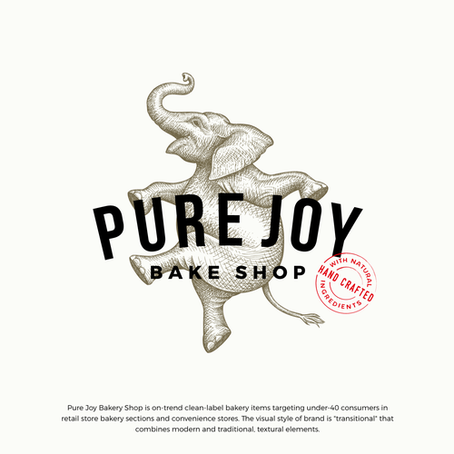 Bakeshop design with the title 'Pure Joy Bake Shop logo update'