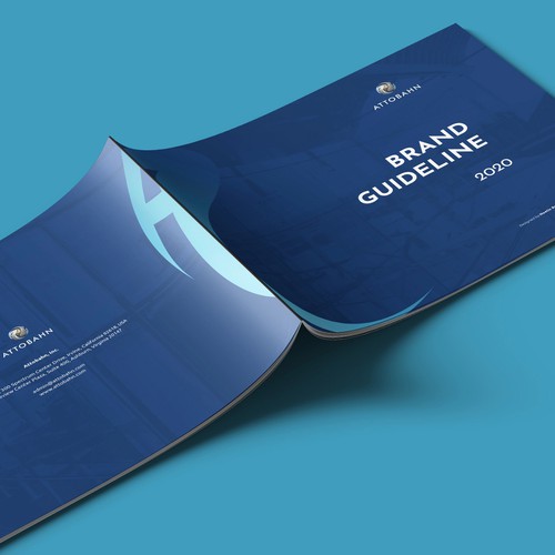 Style guide design with the title 'Brand Guide for Tech Brand'