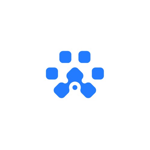 Bear claw logo with the title 'Modern, Techy Logo Design for PawPixel'