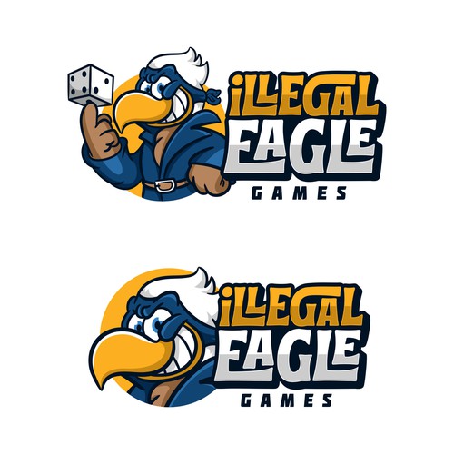 Card logo with the title 'Creative Logo for forbidden Good Games'