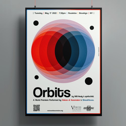 Concert design with the title 'Poster design'