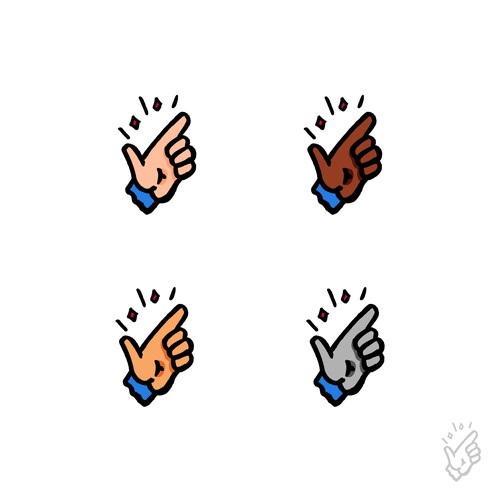 Personal logo with the title 'Hand Snapping logo concept'