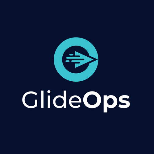 Fast logo with the title 'Glide Ops Logo | Glide Logo | Software Logo | Icon logo | Designer'