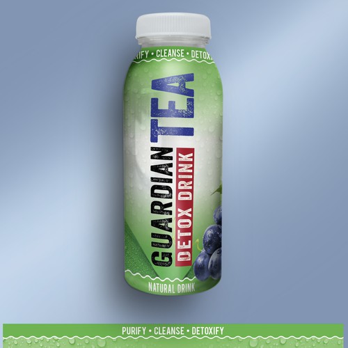 Tea label with the title 'DETOX DRINK'