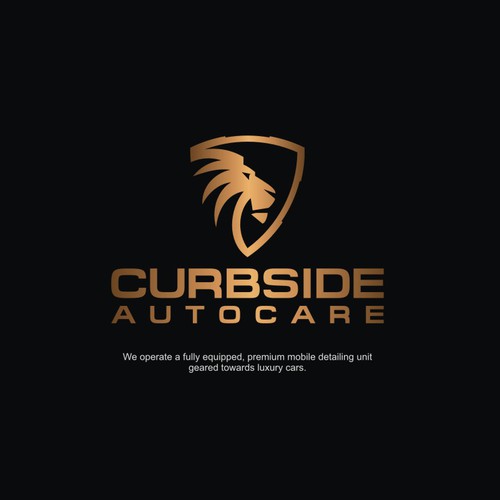 Tough logo with the title 'Curbside Autocare - Logo Design'