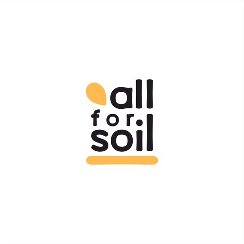 Eco design with the title 'All for Soil Logo'