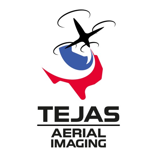 Drone photography logo with the title 'Tejas Aerial Imaging'