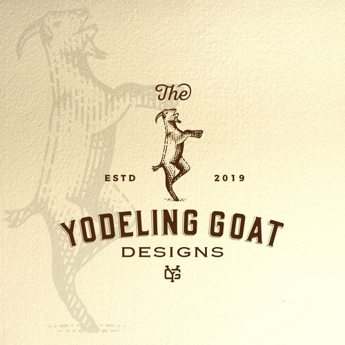 Goat logo with the title ' logo design for Industrial Style Furniture'