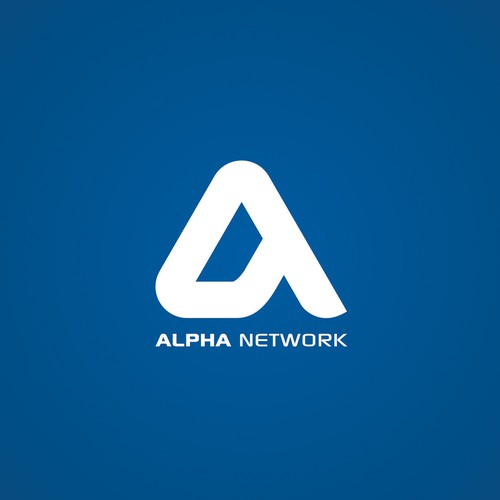 TV design with the title 'ALPHA network'