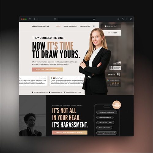 Website with the title 'Lawyer Website'