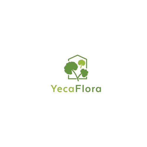 Greenhouse logo with the title 'YecaFlora'