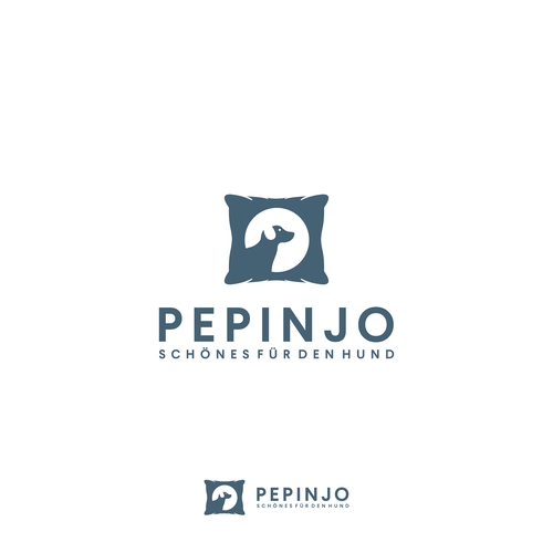 Pillow logo with the title 'Pepinjo - SCHÖNES FÜR DEN HUND'