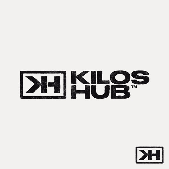 Sports apparel logo with the title 'Logo design for KILOS HUB'