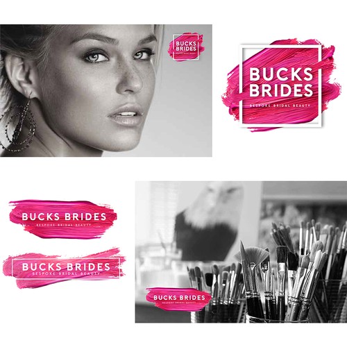 Bridal design with the title 'Bucks Brides (Bridal Makeup) Logo Design'
