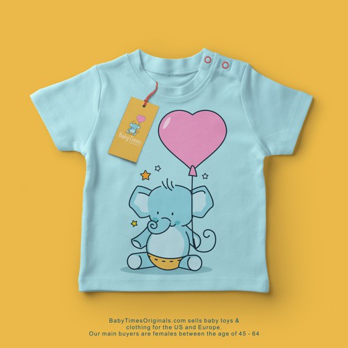 Clothes design with the title 'Baby eCommerce Store'