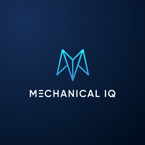 Geometric logo with the title 'Technology logo - custom software company'