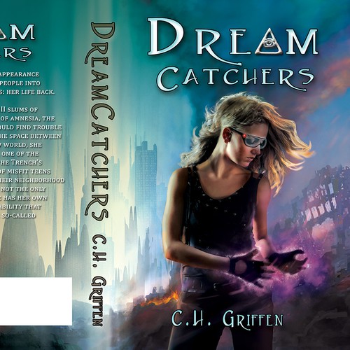 Dystopian book cover with the title 'ABNA Finalist YA Book Cover Design (first in trilogy)'