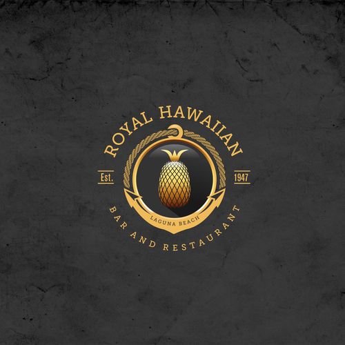 Beach brand with the title 'Royal Hawaiian Logo Concept'