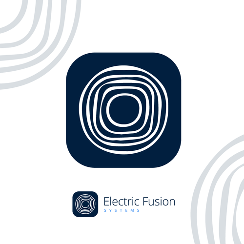 Advanced design with the title 'Simple Logo Design for Electric Fusion Systems'