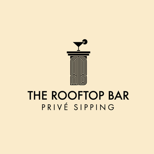 Bar brand with the title 'Logo design for rooftop bar'