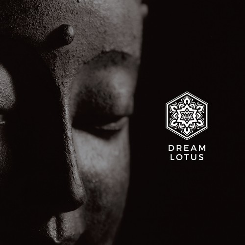 Music logo with the title 'Mandala logo design for Dream Lotus'