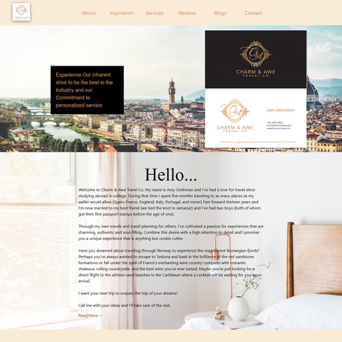 HTML5 website with the title 'Landing Website Page Design'