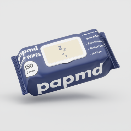 Cinema 4D design with the title '3D Visualization for Product Packaging'