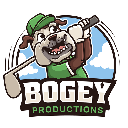 Golf design with the title 'Bogey Productions logo'