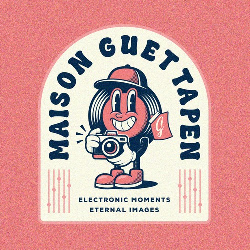 Groovy design with the title 'Maisen Guettapen Groovy Logo'