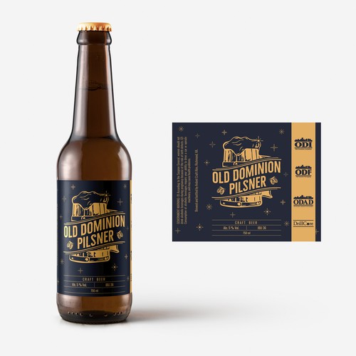 Photoshop label with the title 'Label Design'