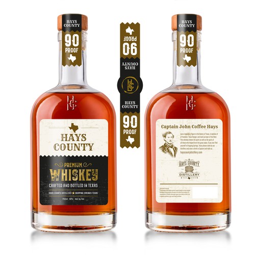 Whiskey packaging with the title 'Concept for a label'