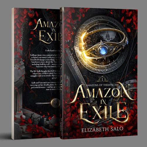 Paranormal romance book cover with the title 'Concept design for book cover'