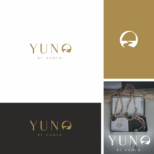 Healing logo with the title 'Yuno spiritual tool logo design'