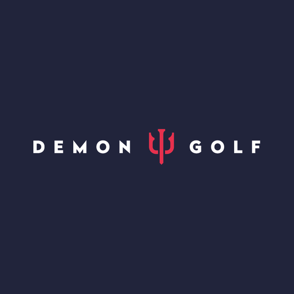 Demon logo with the title 'Demon Golf Logo'