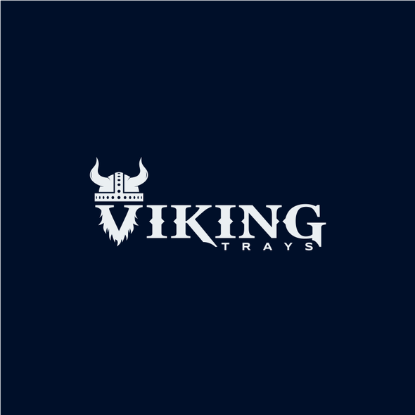Stand-alone design with the title 'Viking - Logo for a company that sell aluminium ute trays'