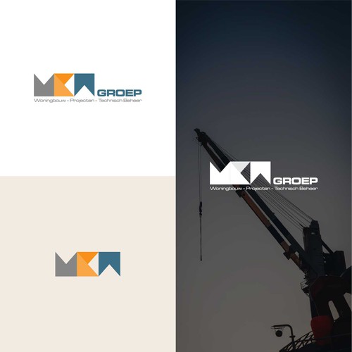 Cube logo with the title 'MKW logo letter'