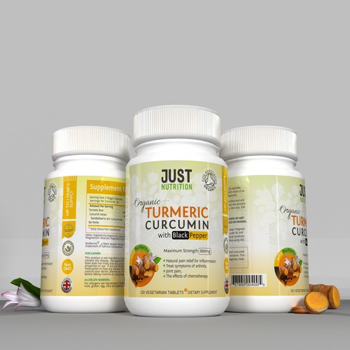 Nutrition label with the title 'JUST NUTRITION LABEL'