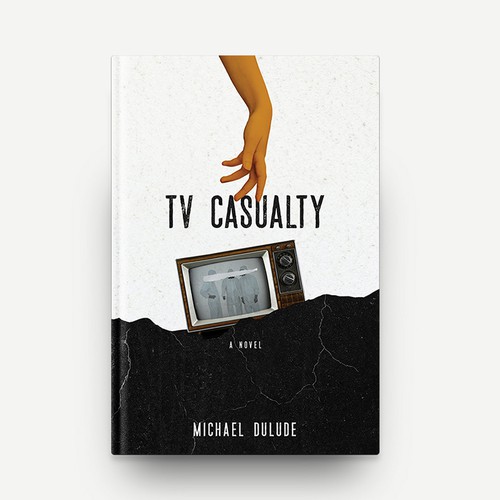 Contemporary design with the title 'TV Casualty Book Cover Design'