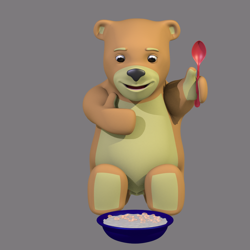 Teddy design with the title 'Papa bear'